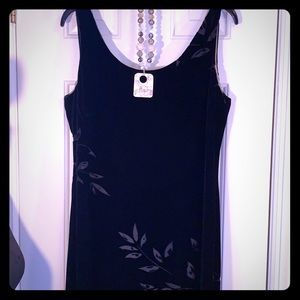 Cocktail Dress Rena Rowan Black Rayon/Silk